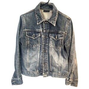 DKNY Jeans Vintage Men's Light Blue Denim Jacket Size L